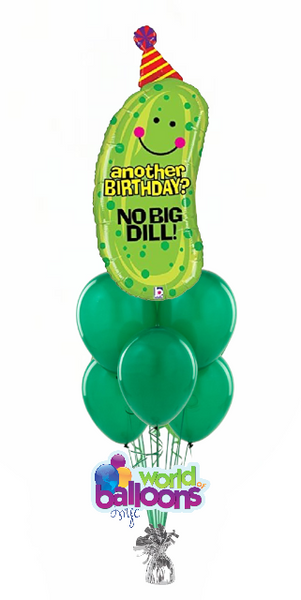 Birthday pickle Not Big Dill balloon bouquet 8pcs