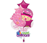 It's a Girl! Personalized Assortment Balloon Bouquet