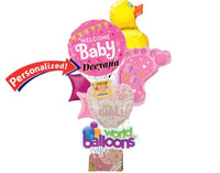 It's a Girl! Personalized Assortment Balloon Bouquet
