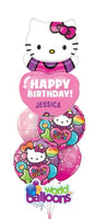 Hello Kitty Jumbo Personalized Balloon Bouquet 8pcs