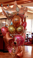Rose Gold Crown Queen Balloon Bouquet