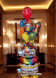 Happy Birthday Cake  or Gift Balloon (53in  Mylar)