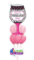 Birthday Have a Fabulous Day Wine Glass Bouquet