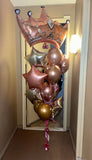 Rose Gold Crown Queen Balloon Bouquet