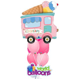 Ice cream truck balloon bouquet