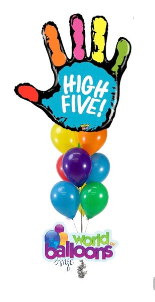 Hive five jumbo Balloon bouquet 8pcs