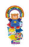 Get Well Rainbow Bear Bouquet 8pcs