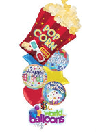 Bday Popcorn Balloon Bouquet 8pcs