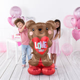 Teddy Bear Balloon Bouquet Love