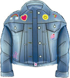 Happy BDAY Denim Jacket Balloon Bouquet  7pcs