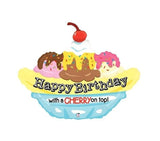 Happy Birthday Ice Cream Cone Balloon Bouquet