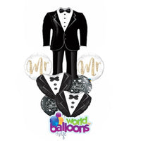 Groom’s Tux Suit Balloon Bouquet 7pcs.