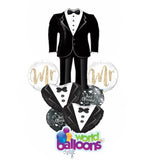 Groom’s Tux Suit Balloon Bouquet