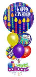 Happy Birthday Assortment Jumbo Balloon Bouquet 7pc