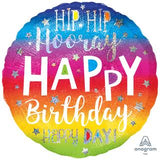 Hip Hip Hooray HBD Jumbo Balloon Bouquet 7pcs