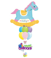 Rocking Horse  baby Balloon bouquet