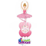 Ballerina Girl Balloon Bouquet 8pcs