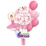 Ballerina Girl Balloon Bouquet 8pcs