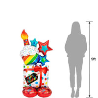 Happy Birthday Cake  or Gift Balloon (53in  Mylar)