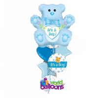 Teddy Bear Plush It's A Boy Balloon Bouquet