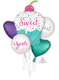 Happy Birthday Ice Cream Cone Balloon Bouquet