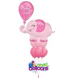 Baby Girl Pink Elephant Balloon