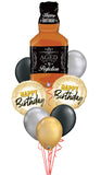 Aged to perfection bottle balloon bouquet