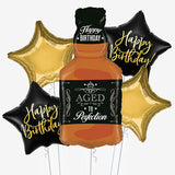 Aged to perfection bottle balloon bouquet