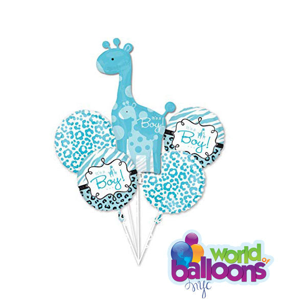 It’s A Boy Giraffe Balloon Bouquet