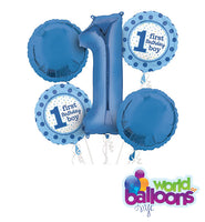 1st Birthday Boy Balloon Bouquet