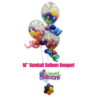 16" Gumball Balloon Bouquet (3 Ballons)