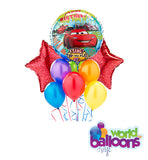 Happy Bday Cars Singing Balloon Bouquet