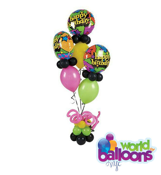 Happy Birthday Link Balloon Bouquet