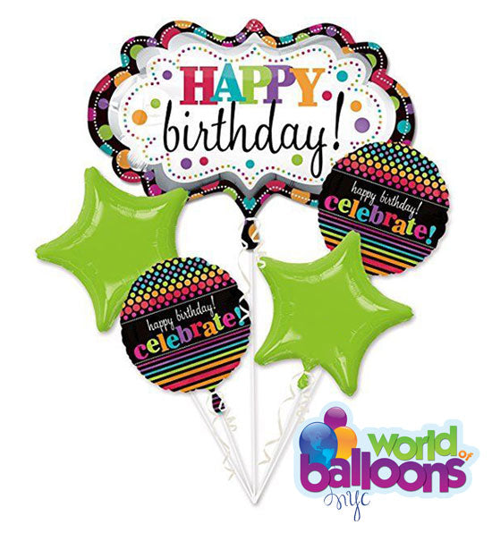Happy Birthday Celebrate Balloon Bouquet