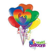 Rainbow Star Balloon Bouquet