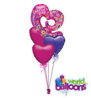 Mother’s Day Jumbo Open Heart Balloon Bouquet