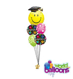 Congratulation Grad Happy Face Balloon Bouquet