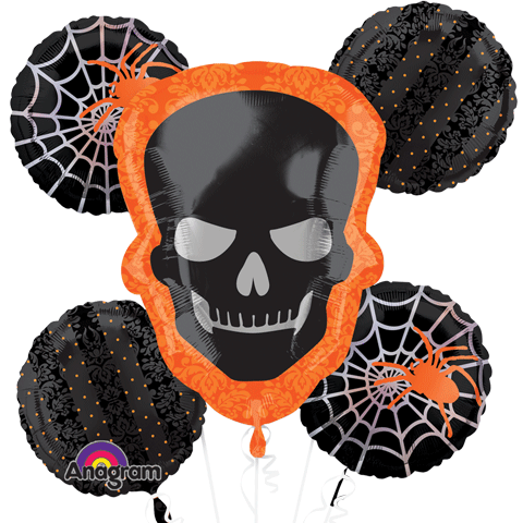 Skeleton Halloween Balloon Bouquet