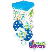 Cubez Baby Boy Balloon Bouquet