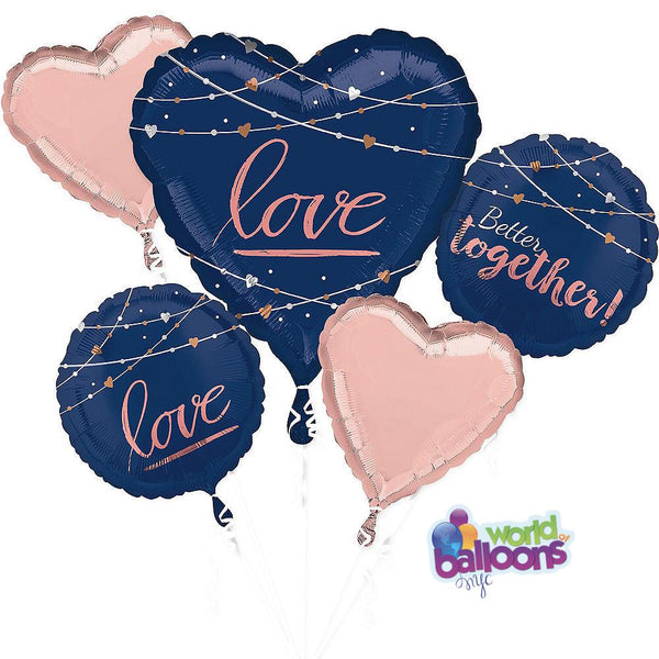 Better Together Love Balloon Bouquet 7pc