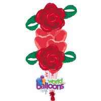 Love  Red Rose Balloon Bouquet 9 pieces