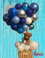 Small Lagoon Teddy Bear Balloon Bouquet