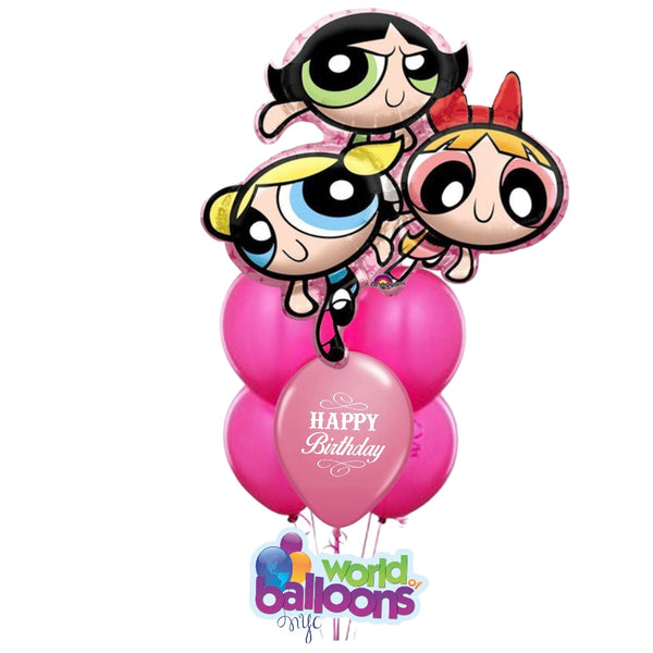 Powerpuff Girls Balloon Bouquet 7pc