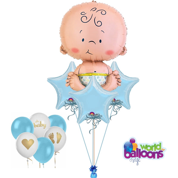 Oh Baby! Blue Balloon Bouquet
