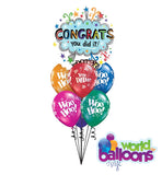 Congrats You Did It Singing Balloon Bouquet
