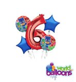 6TH Birthday Age Balloon Bouquet