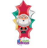 Santa Claus Balloon Bouquet 7pcs