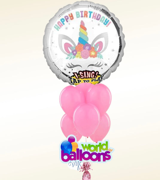 Unicorn Balloon Bouquet 8pc