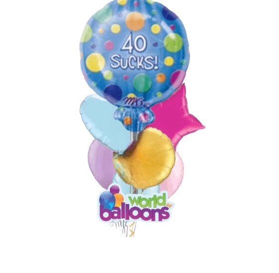 Birthday Suck Balloon Bouquet
