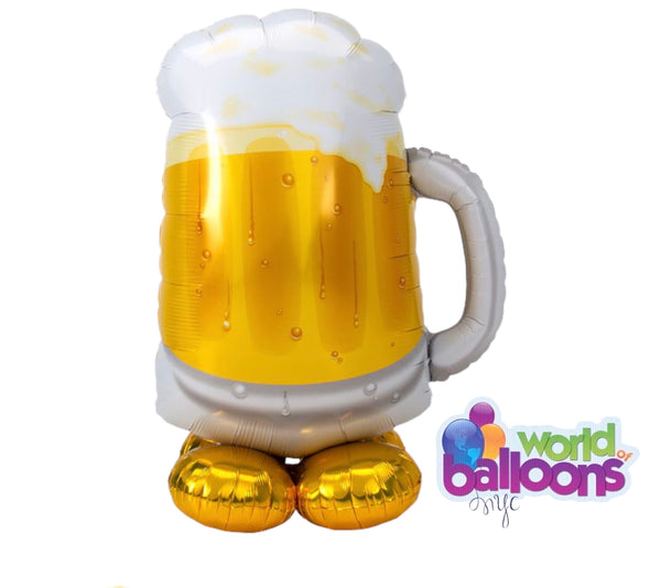 Beer Mug Jumbo Airloonz balloon, total of 7pcs